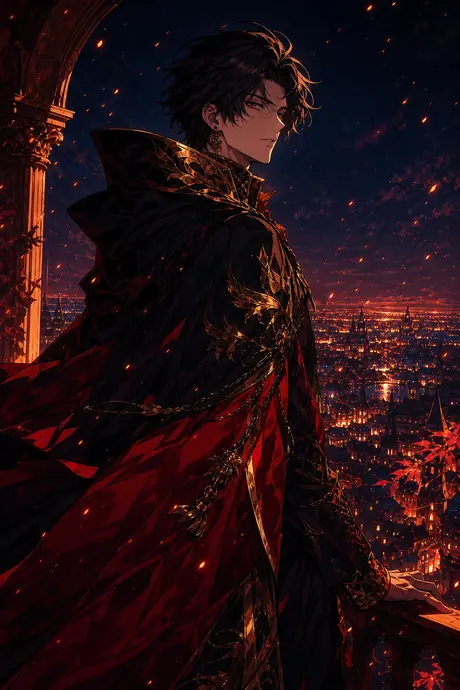 The Ruler Who Chose Shadow — legendary card, animated foil
